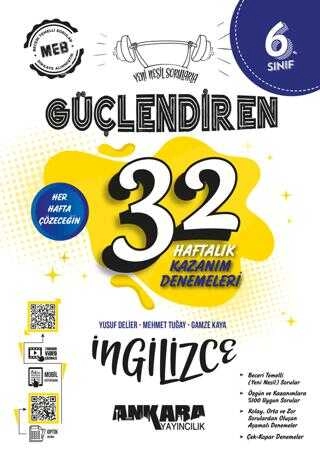 ANKARA  6. SINIF İNGİLİZCE 33 HAFTALIK KAZANIM DENEMELERİ