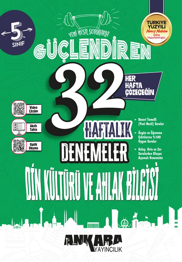 ANKARA  5.SINIF DİN KÜL. VE AHLAK BİL. 32 HAFTA KAZ. DENEME