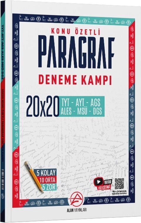 ALAN TYT KONU ÖZETLİ DENEME PARAGRAF 20*20  - 2025