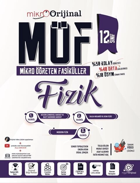 MİKRO ORİJİNAL 12.SINIF MÖF SET FİZİK - 25-26