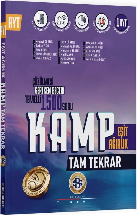 SARMAL YKS AYT KAMP TAM TEKRAR EŞİT/AĞ - 25-26
