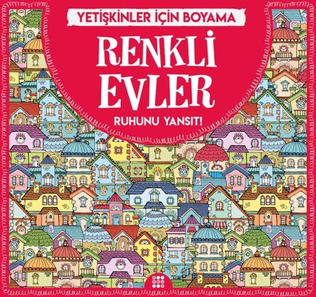  Renkli Evler - Yetişkinler İçinBoyama