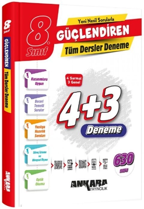 ANKARA  8.SINIF 4+3 TÜM DERSLER DENEME
