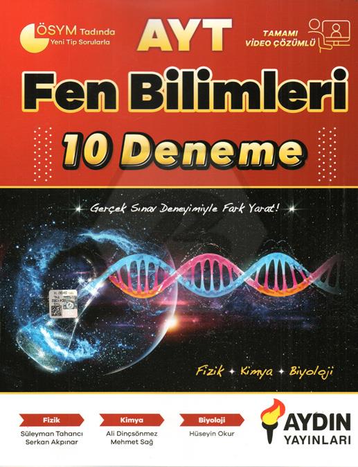Aydın AYT Fen Bilimleri 10 Deneme