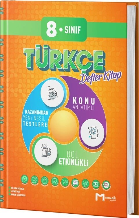 8.SINIF MOZAİK DEFTER TÜRKÇE - 2025-26