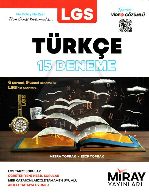 Miray 8 . Sınıf Türkçe 15 Deneme - Beşiktaş Kitabevi