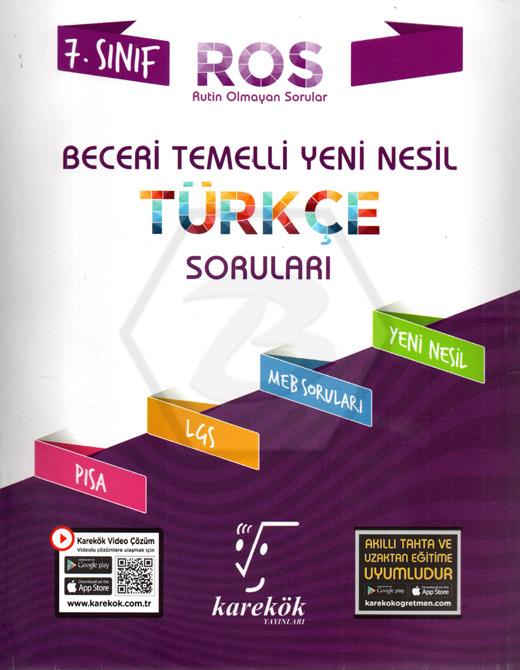 7.Sınıf Yeni Nesil Beceri Temelli Türkçe Soruları (Ros)