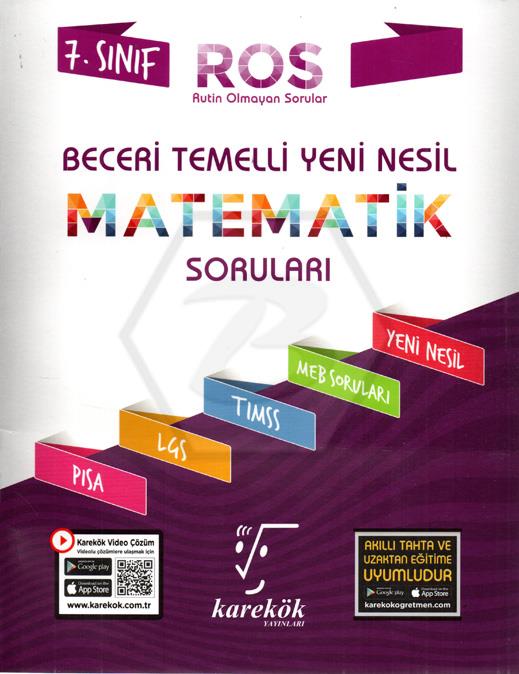 7.Sınıf Yeni Nesil Beceri Temelli Matematik Soruları (Ros)