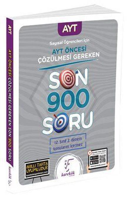 Ayt Sayısal Öğrencileri İçin Ayt Öncesi Son 900 Soru