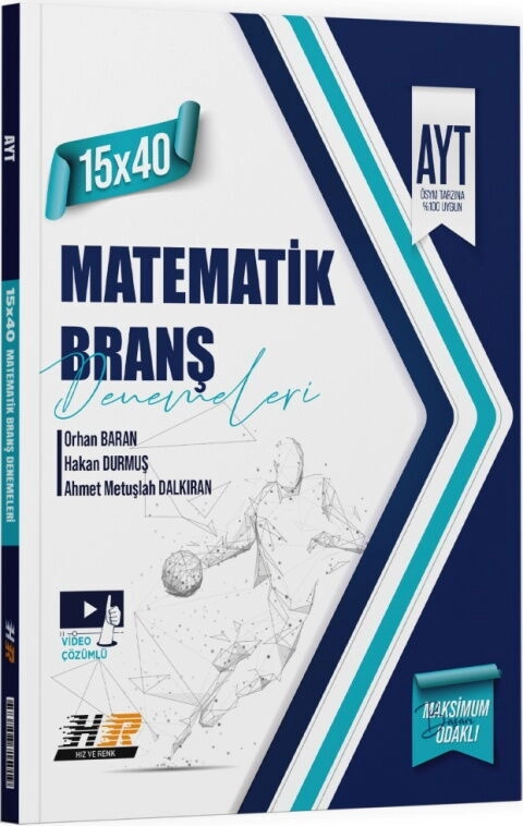 YKS AYT HIZ ve RENK DENEME (15*40) MATEMATİK - 26