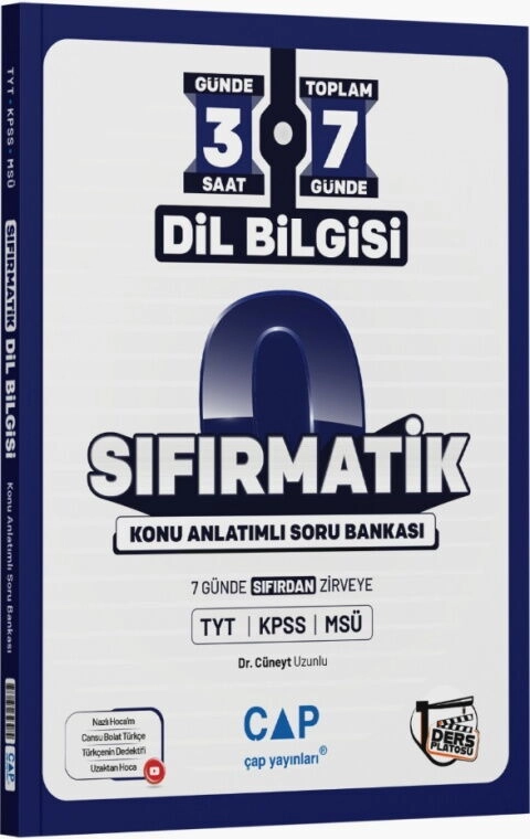ÇAP SIFIRMATİK KA.SB. DİLBİLGİSİ 