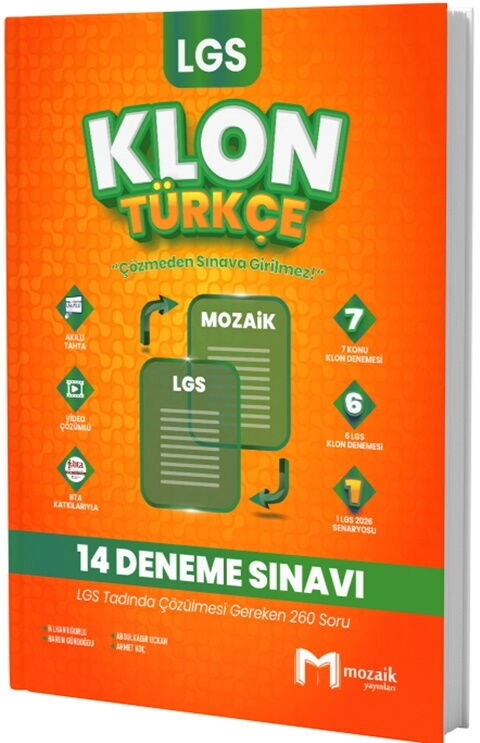 8.SINIF MOZAİK KLON DENEME TÜRKÇE - 25-26