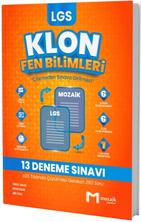 8.SINIF MOZAİK KLON DENEME FEN BİLİMLERİ - 25-26