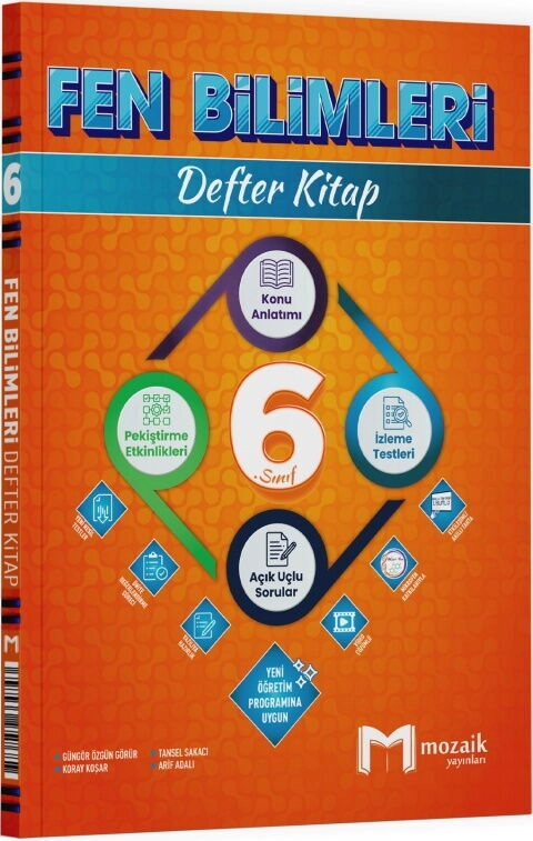 6.SINIF MOZAİK DEFTER FEN BİLİMLERİ - 2025-26