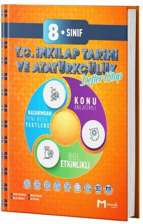 8.SINIF MOZAİK DEFTER İNKILAP TARİHİ - 2025-26
