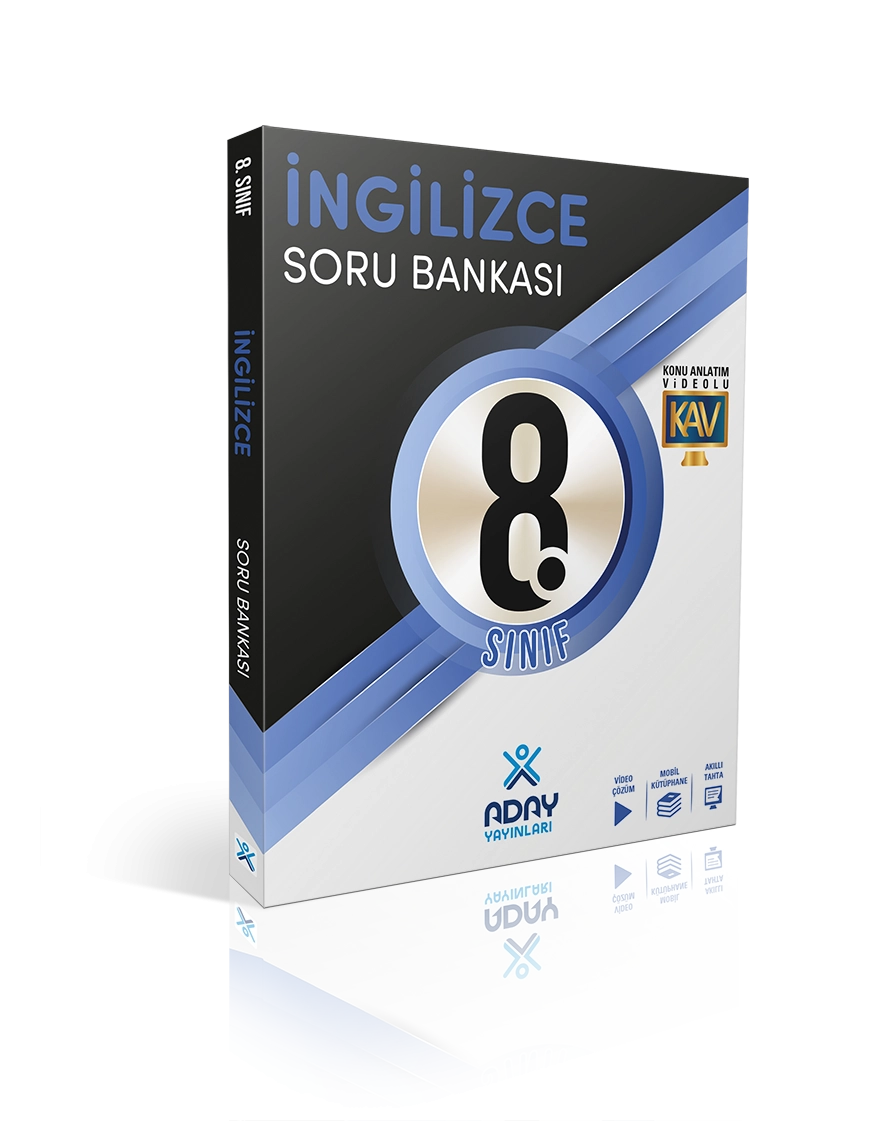 Aday Yyınları 8. Sınıf İngilizce Soru Bankası
