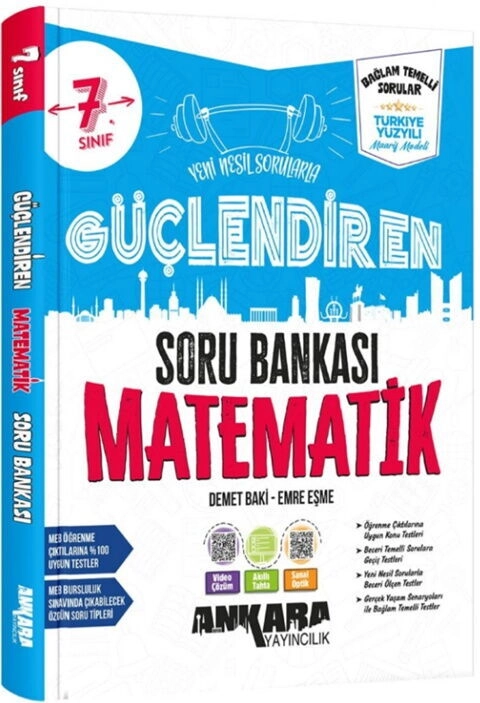 Ankara Yayıncılık 7. Sınıf Matematik Güçlendiren Soru Bankası