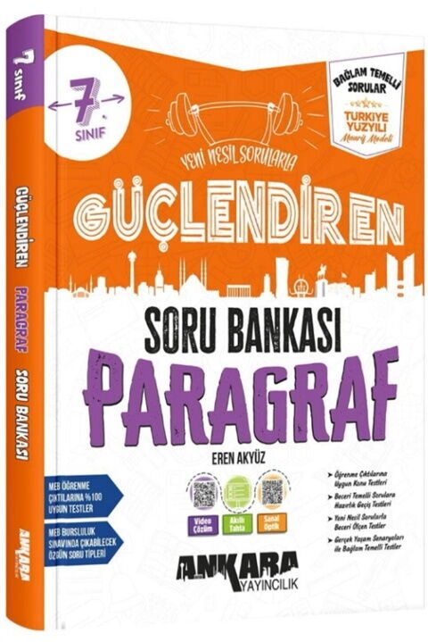 Ankara Yayıncılık 7. Sınıf Paragraf Güçlendiren Soru Bankası 2026-2027 **YENİ**