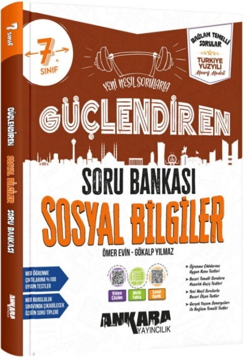 Ankara 7. Sınıf Sosyal Bilgiler Güçlendiren Soru Bankası 2026-2027 **YENİİ**