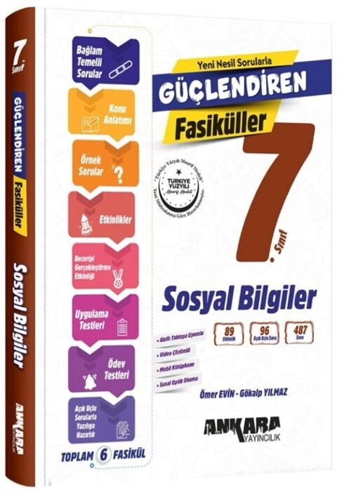 Ankara Yayıncılık 7. Sınıf Sosyal Bilgiler Güçlendiren Fasikül Set 2027