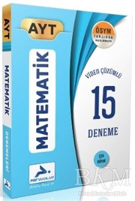 Paraf Ayt Matematik Video Çözümlü 15 Branş Deneme