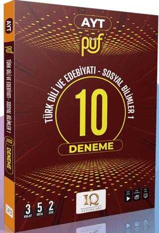 IQ YAYINLARI AYT EDEB.- SOS.BİLİM.PÜF10 BRANŞ DENEMESİ **YENİ**2025