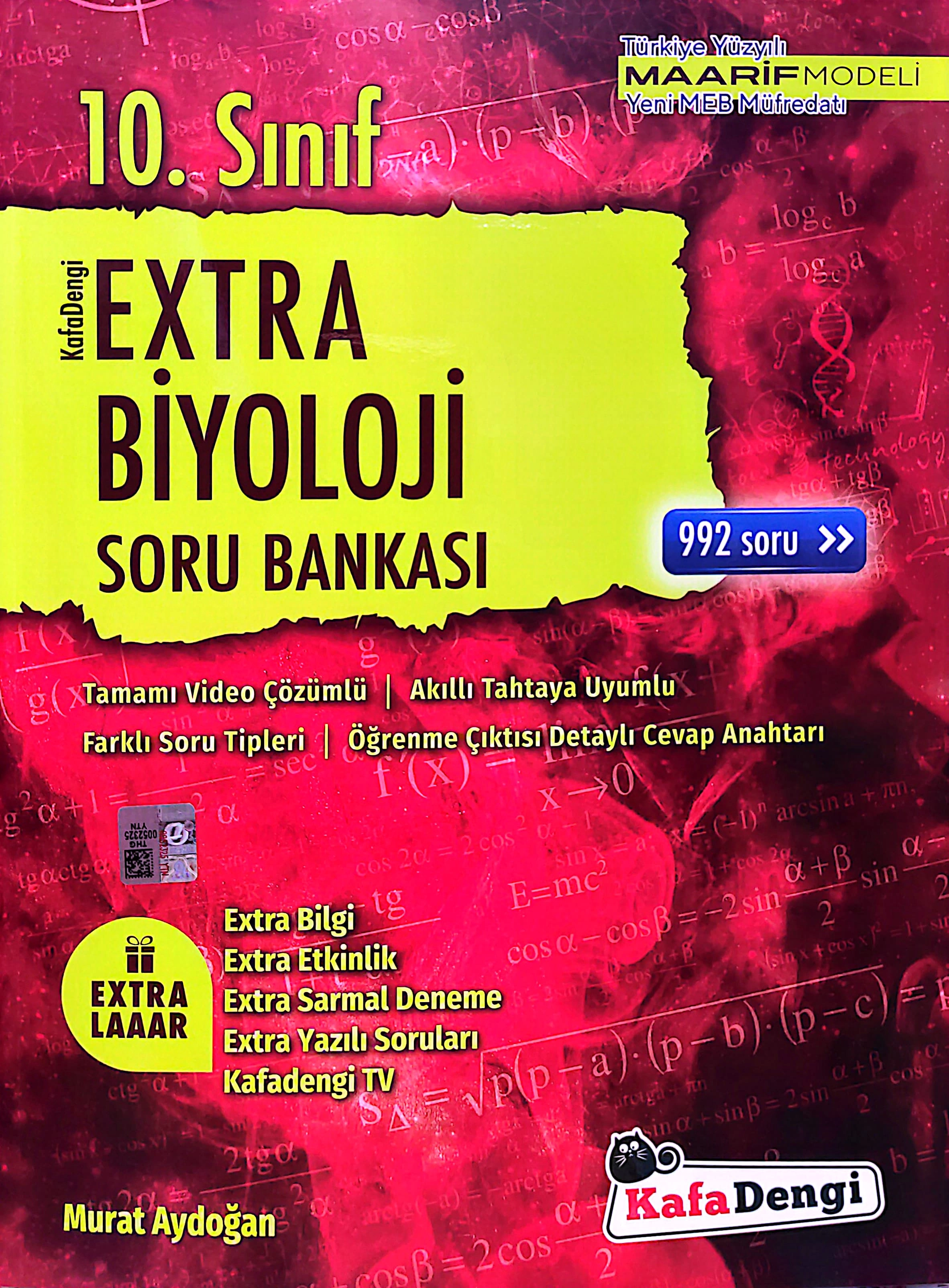 Kafa Dengi 10.Sınıf Extra Biyoloji Soru Bankası 2025-26 YENİ MÜFREDAT