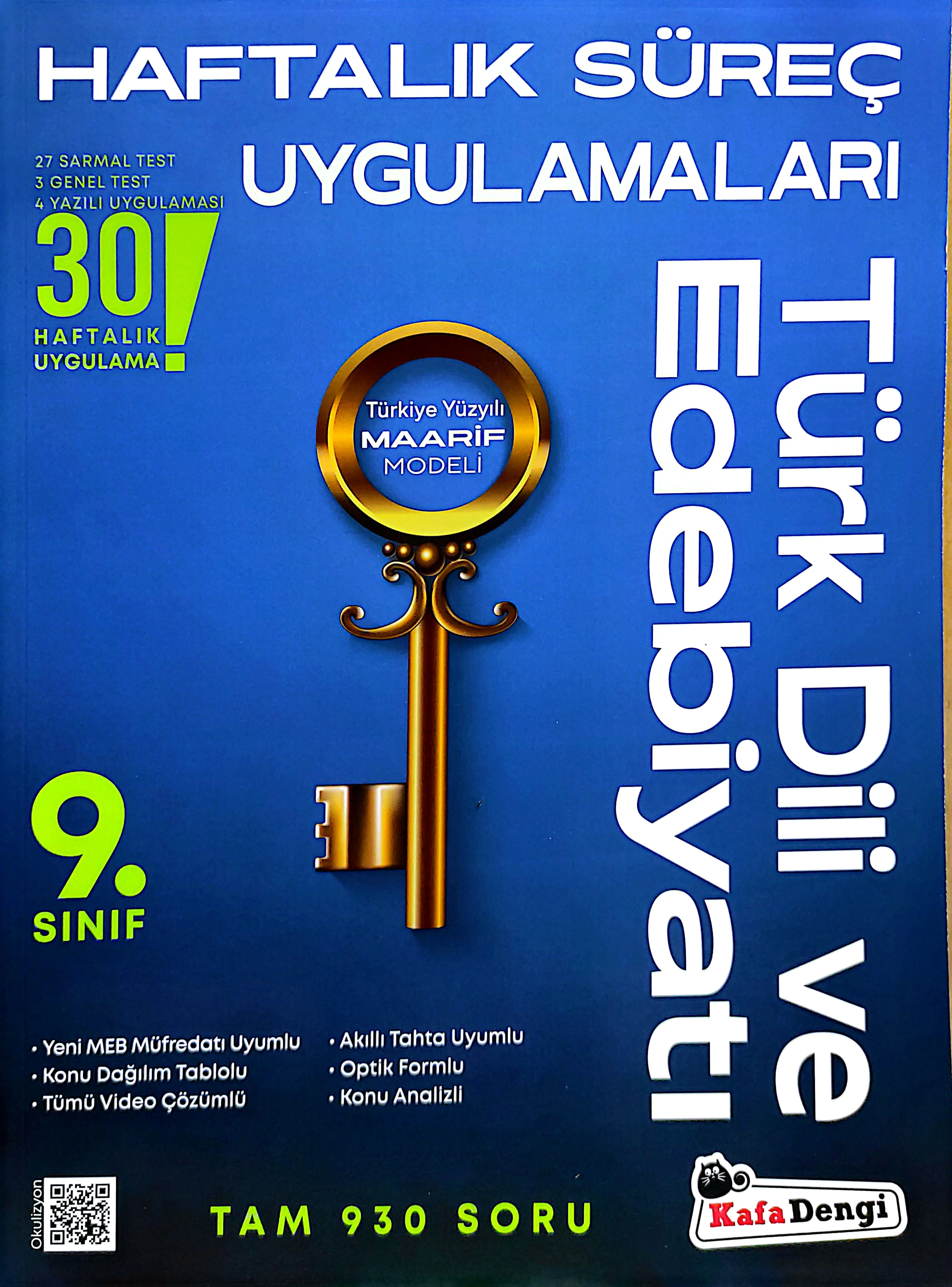 Kafa Dengi 9. Sınıf T.Dili ve Edb. Haftalık Süreç Uygulamalar 2025-26 YENİ