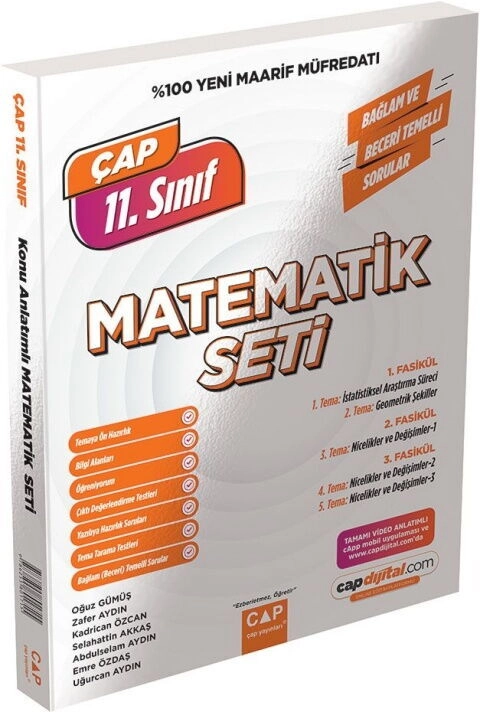 Çap Yayınları 11. Sınıf Matematik Maarif Model Set 2027