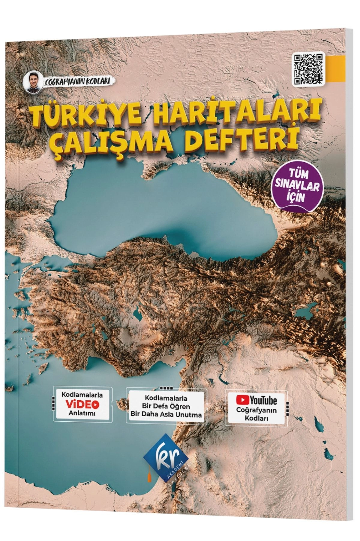 KR AKADEMİ Coğrafyanın Kodları Türkiye Haritaları Çalışma Defteri