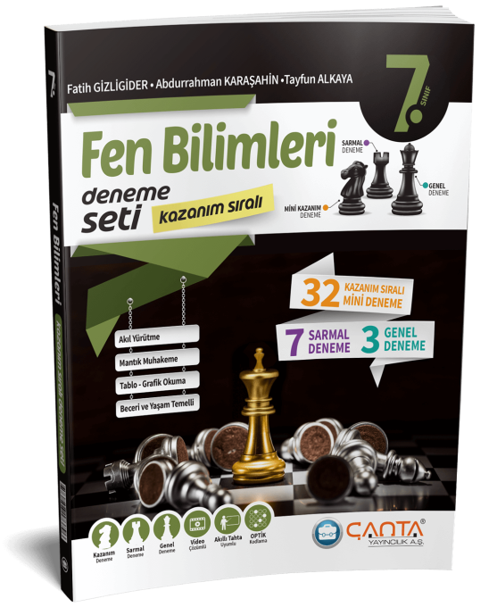 ÇANTA 7. Sınıf Fen bilimleri Kazanım Sıralı Deneme Seti