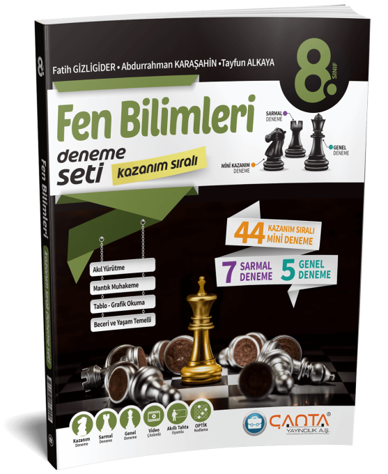 ÇANTA 8. Sınıf Fen Bilimleri Kazanım Sıralı Deneme Seti
