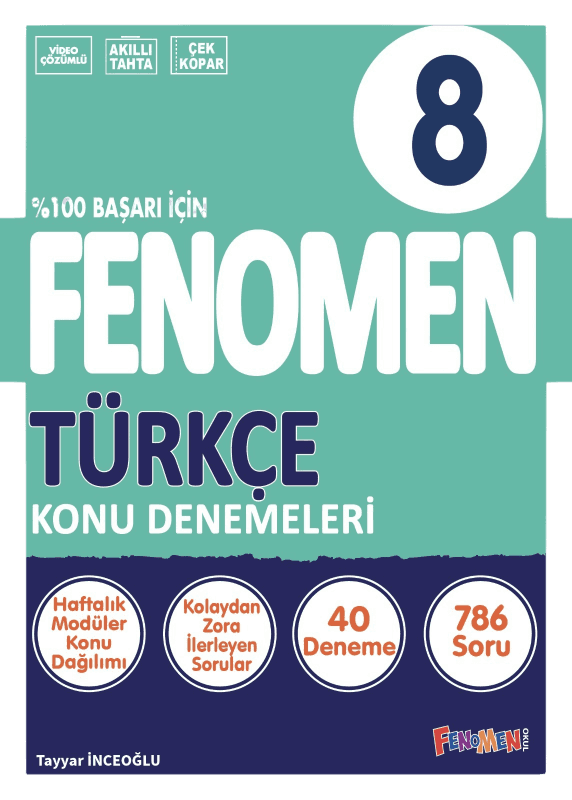 Fenomen 8 Türkçe Konu Denemeleri (40 Deneme)