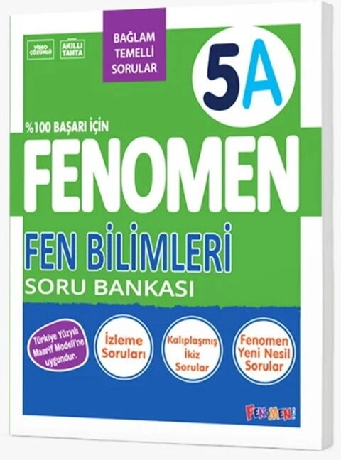 Fenomen Okul Yayınları 5. Sınıf Fen Bilimleri A  Soru Bankası 2026-2027 **YENİ**