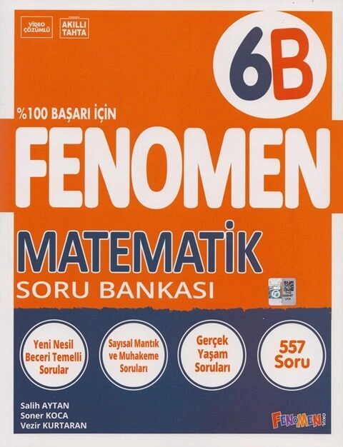Fenomen 6. Sınıf Matematik B Fenomen Soru Bankası YENİ MÜFREDAT