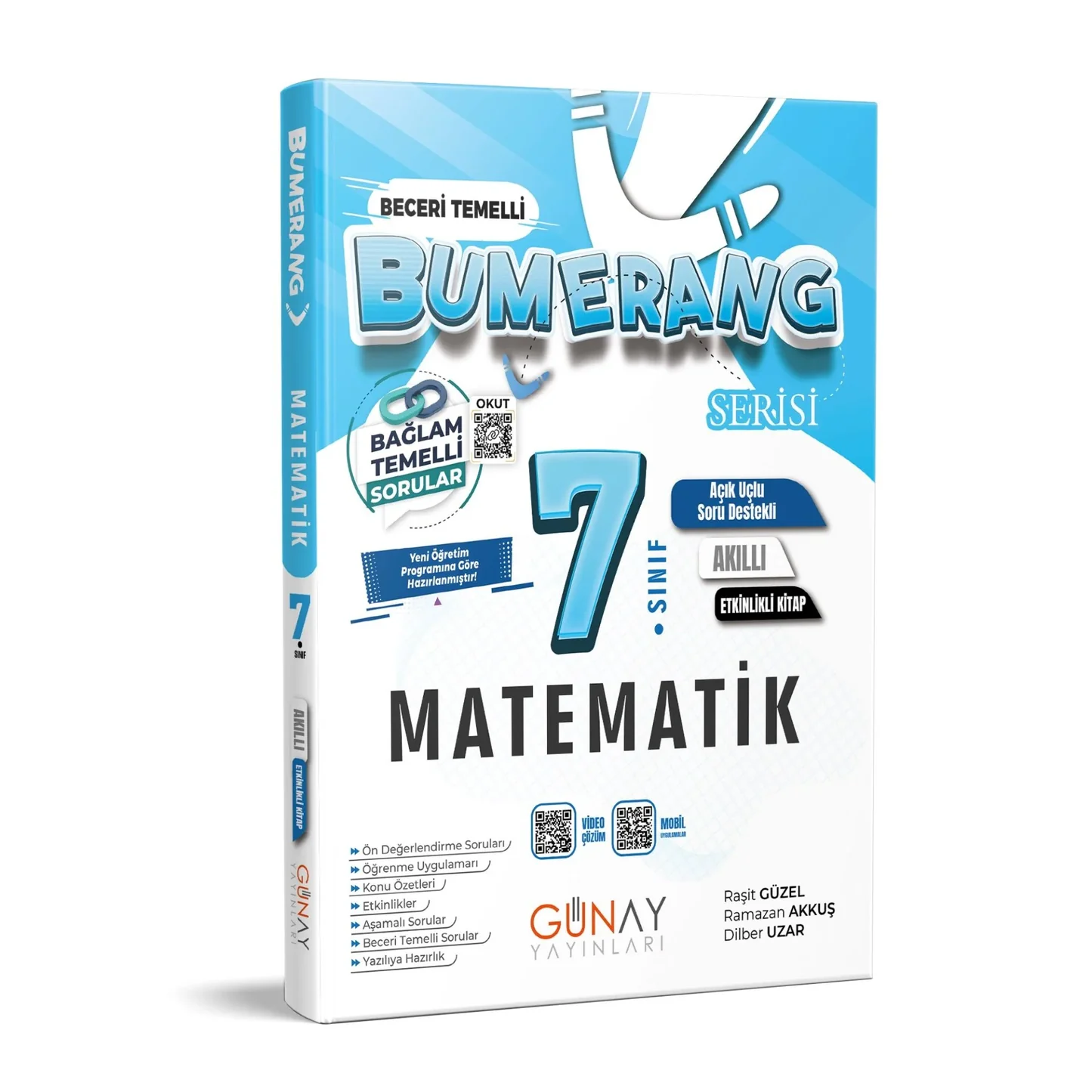 Günay Yayınları 7. Sınıf Bumerang Serisi Matematik Akıllı Etkinlikli Kitap 2026-2027 **YENİ**