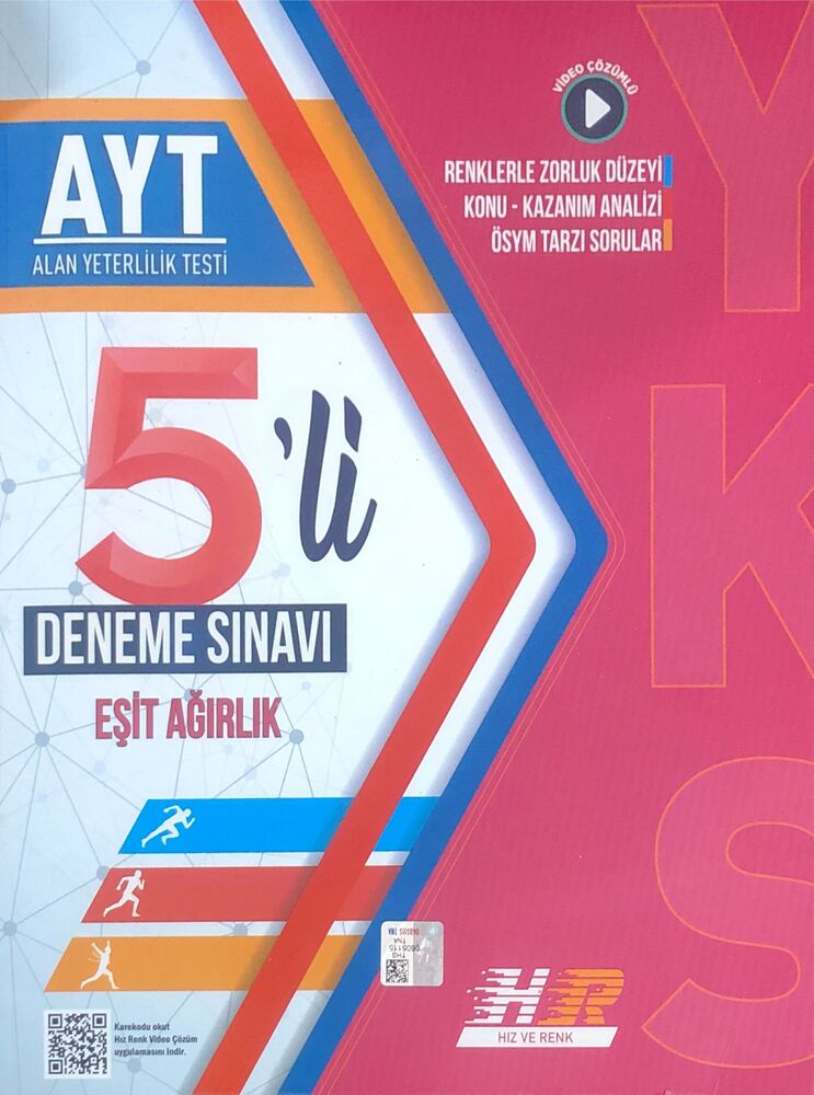 YKS AYT HIZ ve RENK DENEME 5Lİ E/A VİDEO - 24-25