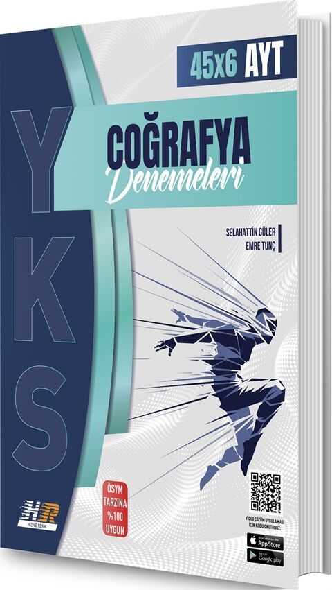 YKS AYT HIZ ve RENK DENEME COĞRAFYA  (45*6) - 2025