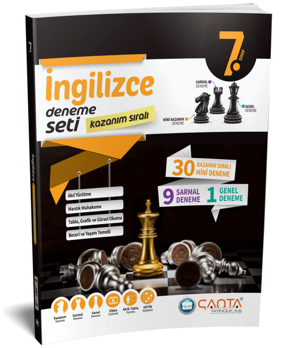 ÇANTA 7. Sınıf İngilizce Kazanım Sıralı Deneme Seti