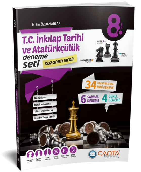 ÇANTA 8. Sınıf T.C. İnkılap Tarihi ve Atatürkçülük Kazanım Sıralı Deneme Seti