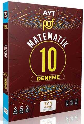 IQ YAYINLARI AYT MATEMATİK PÜF 10 BRANŞ DENEMESİ **YENİ**2025