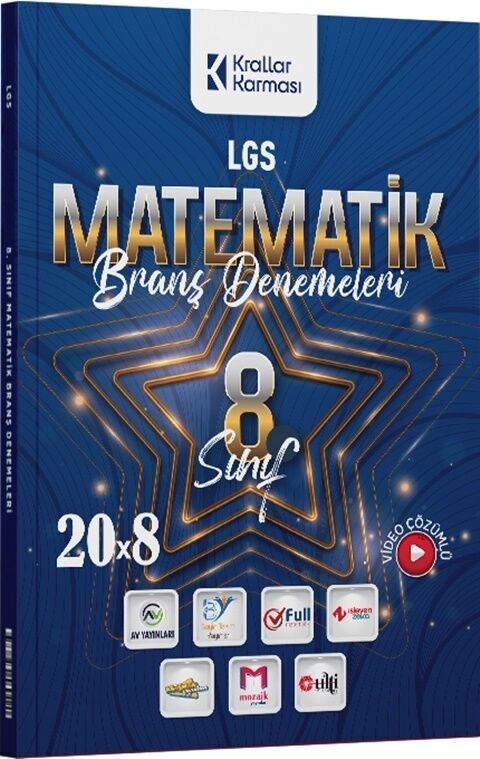 KRALLAR KARMASI 8.SINIF 20*8 DENEME MATEMATİK-2025