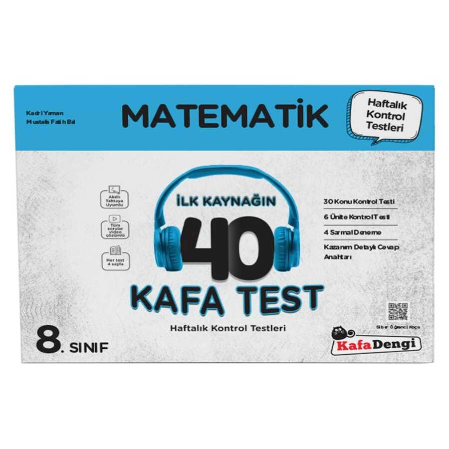 Kafa Dengi 8. Sınıf Matematik 40 Kafa Test 2025-26 YENİ