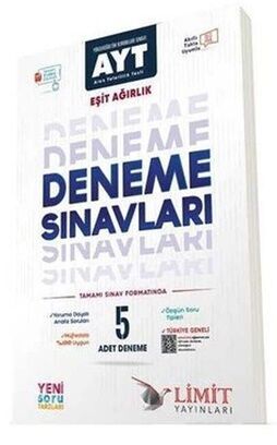 Limit Ayt Eşit Ağırlık 5’Li Deneme Seti
