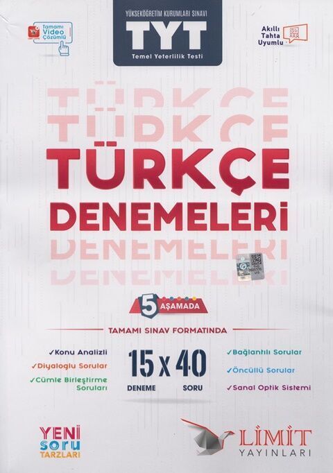 Limit Tyt 15’ Li Türkçe Denemeleri