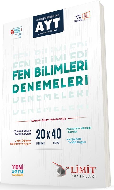 Limit Ayt 20’ Li Fen Bilimleri Denemeleri