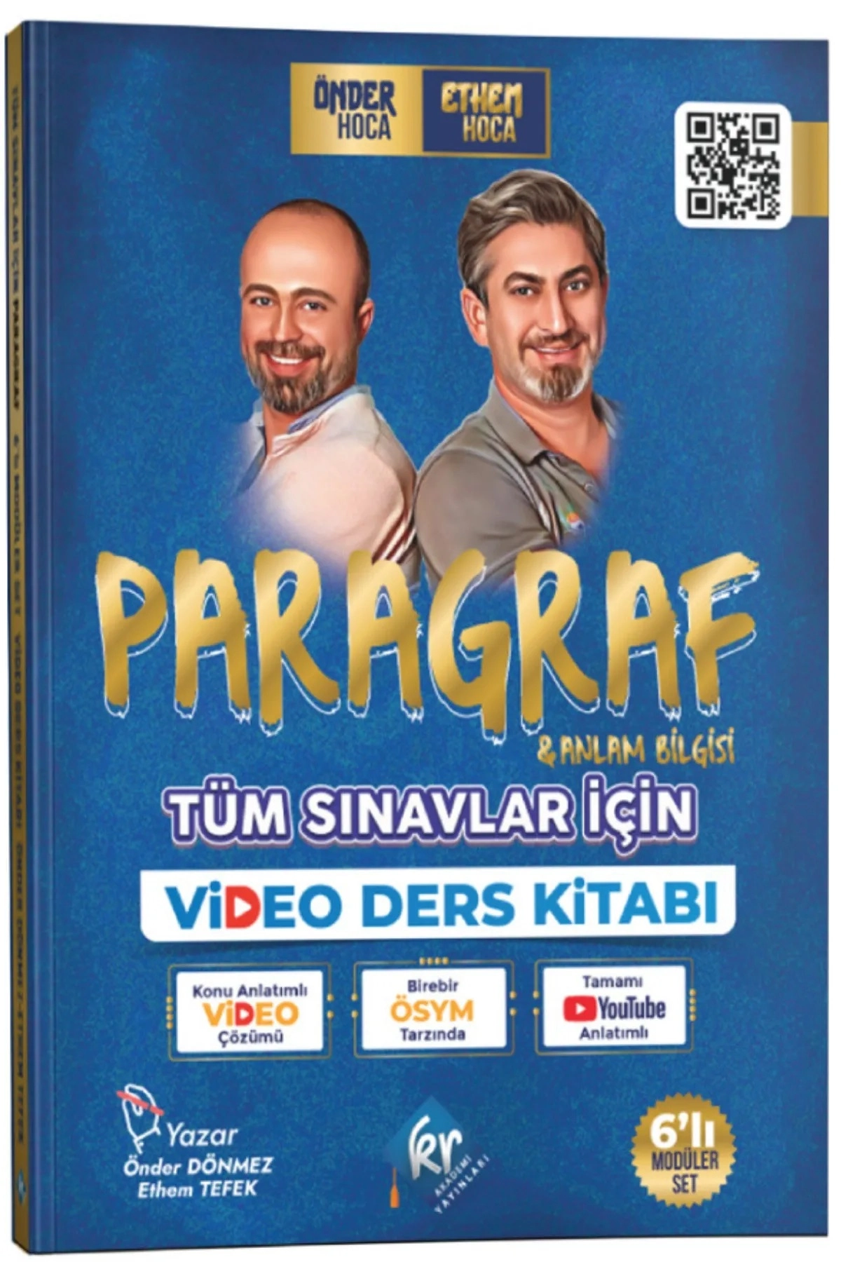 KR AKADEMİ Önder Hoca & Ethem Hoca Tüm Sınavlar Için Paragraf ve Anlam Bilgisi Video Ders Kitabı