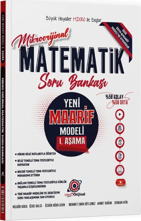MİKRO ORİJİNAL MAARİF S.B. MATEMATİK 1 - 26-27
