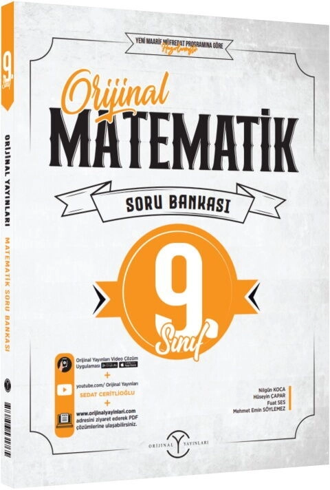 Orijinal Yayınları 9. Sınıf Orijinal Matematik Soru Bankası 2025-26 YENİ BASKI