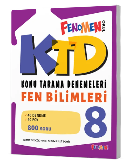 Fenomen 8 Fen Bilimleri Konu Tarama Denemeleri 